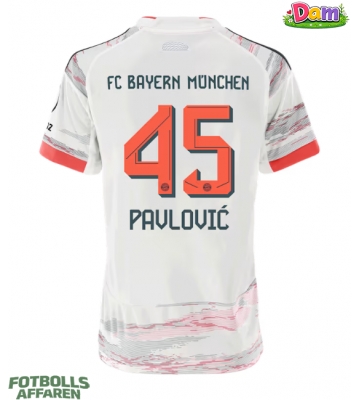 Bayern Munich Aleksandar Pavlovic #45 Bortatröja Kvinnor 2025-26 Kortärmad